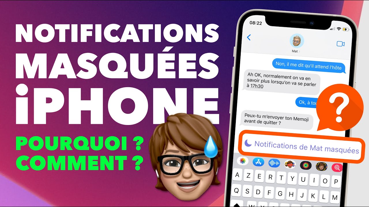 comment enlever les notifications masquées d'un contact iphone