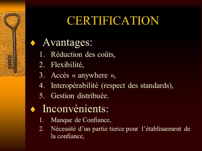 Certification : avantages et inconvénients